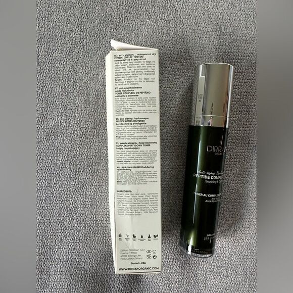 Dirran Organic Peptide Complex Toner Green Spa Face Care New With Damaged Box - Picture 2 of 3